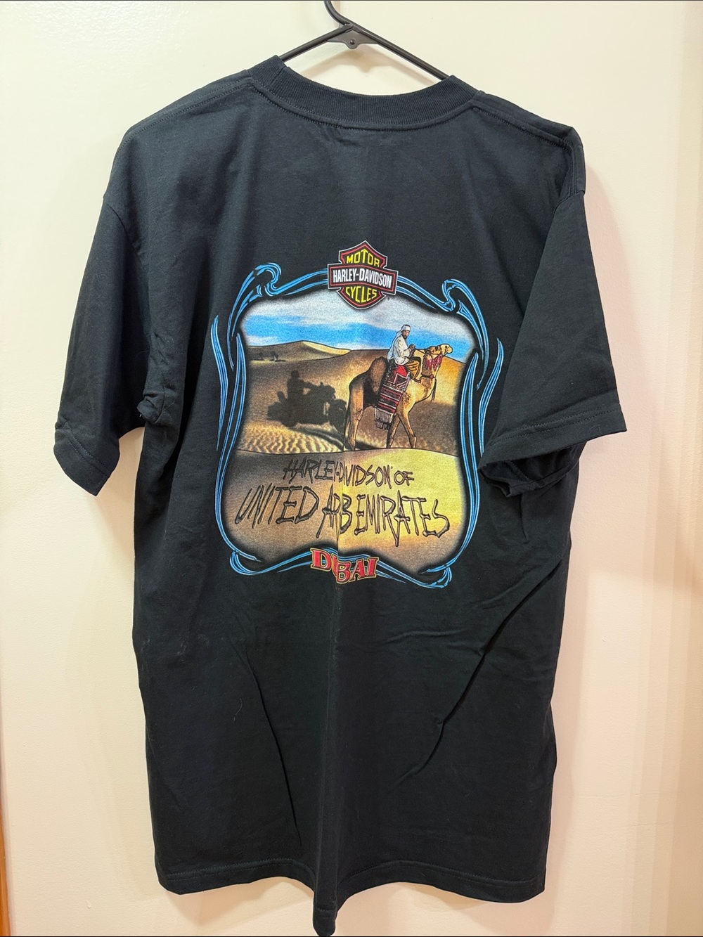 Harley-Davidson Dubai UAE Men's Black Graphic Tee Size Large